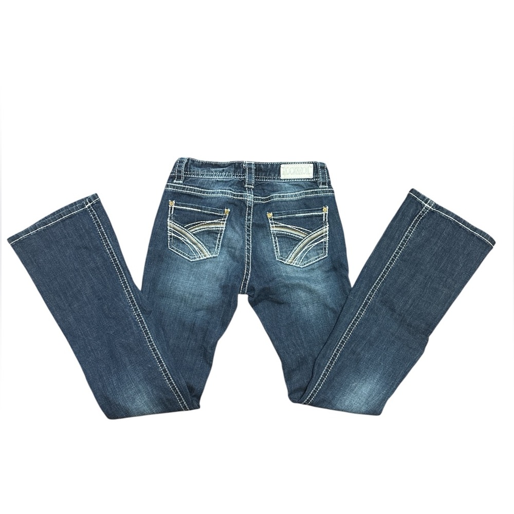 Rock & Roll Cowgirl Dark Blue Bootcut Jeans Size: 14